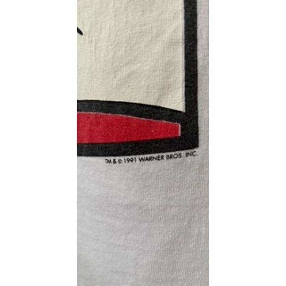 Vintage 1991 Sylvester Looney Tunes T-Shirt White Classic Cartoon Graphic XL - Picture 4 of 9